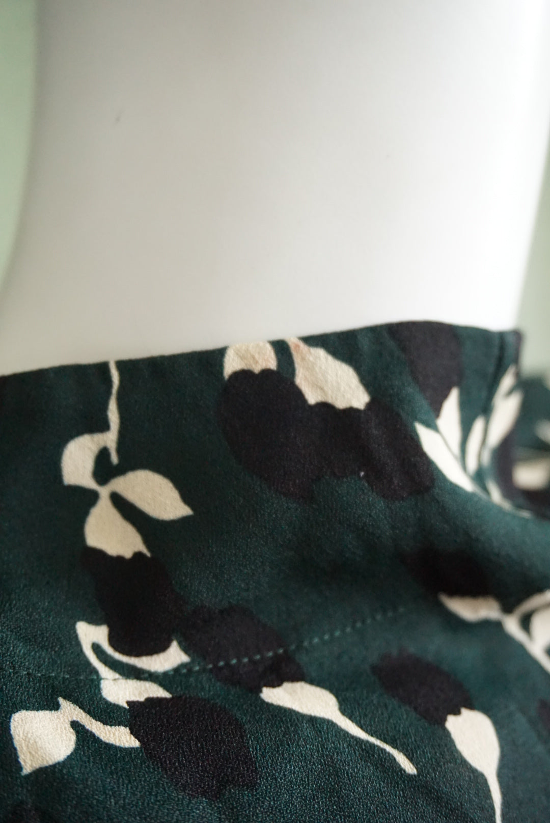 Marni Mock Neck Green Abstract Floral Maxi Dress - Size 42
