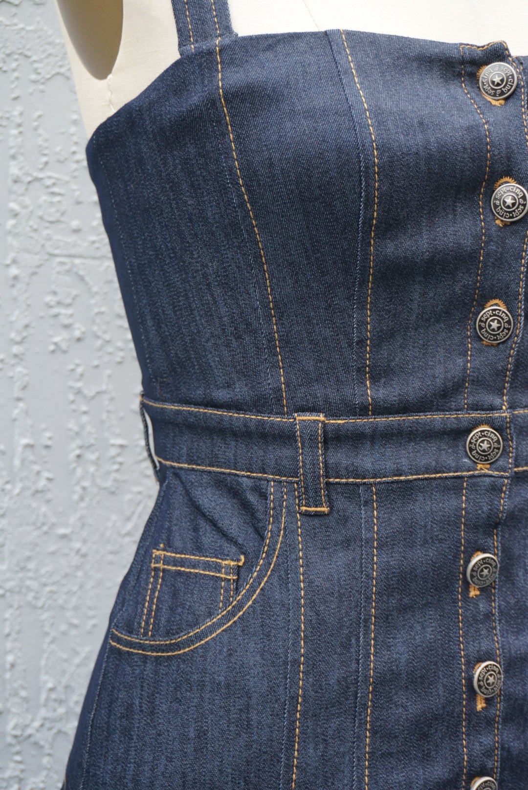 "Cinq à Sept" Stretch Denim Dark Wash "Veena" Dress NWT - Size 2