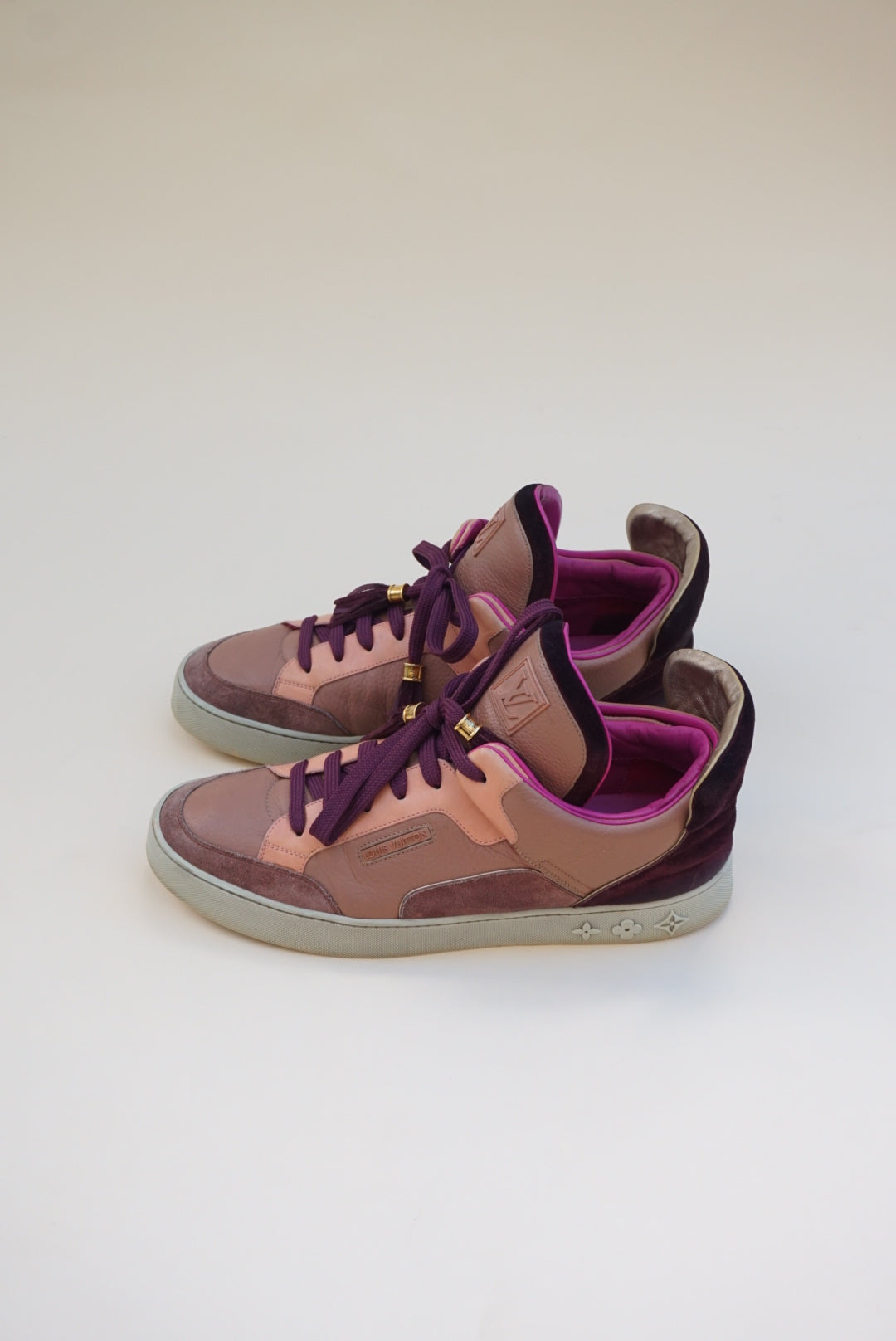 Kanye West × “Louis Vuitton” 2009 “Don Kanye” Patchwork Sneakers W/ Box - Size 11