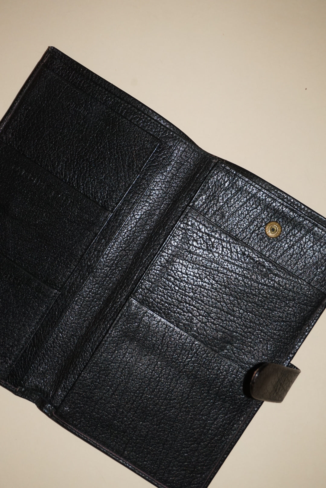 Vintage Bloomingdales Black Leather Passport Cover