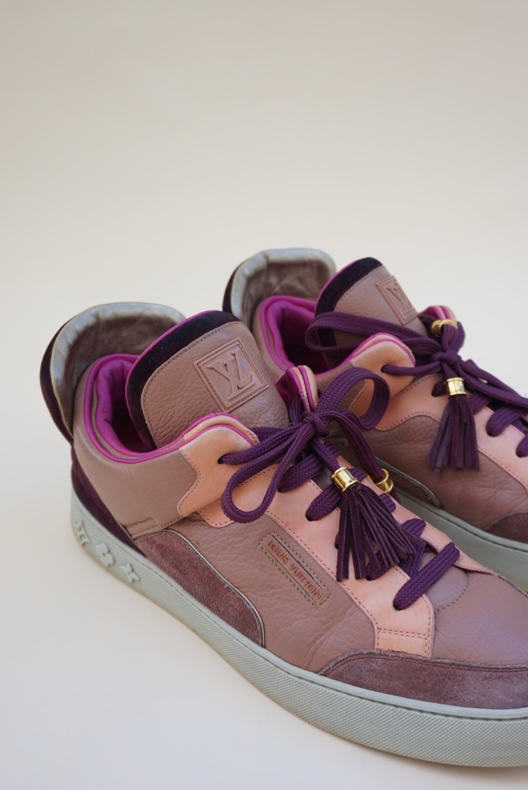 Kanye West × “Louis Vuitton” 2009 “Don Kanye” Patchwork Sneakers W/ Box - Size 11