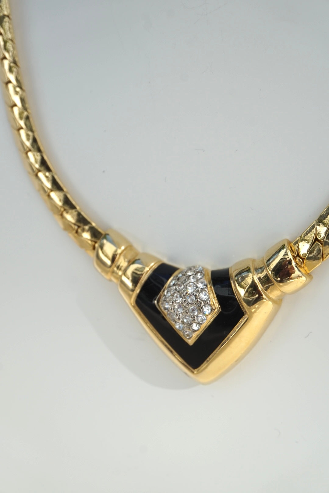 Art Deco Faux Rhinestone Necklace