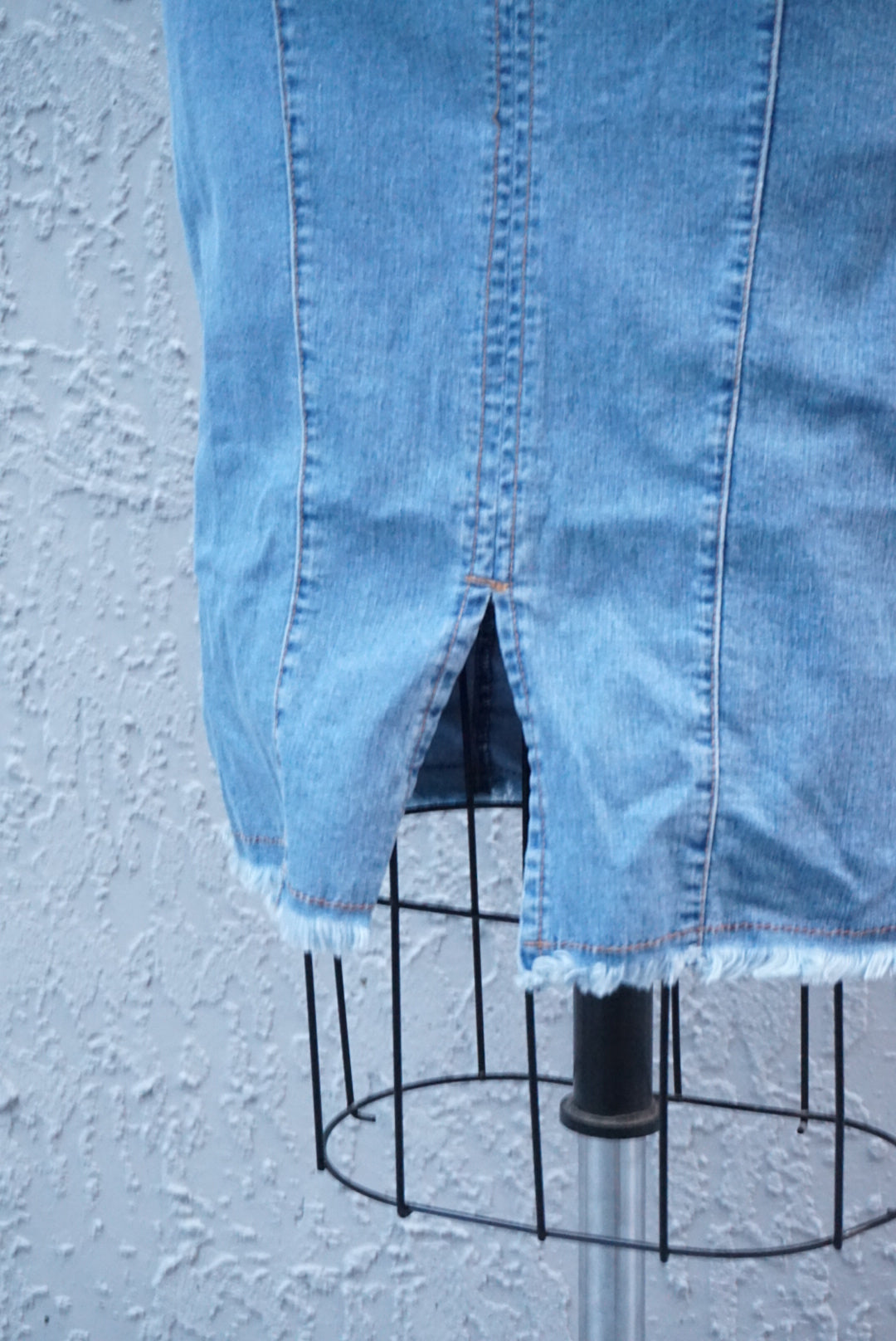 “Dolce & Gabbana” 90’s Denim Bustier Corsetry Cutout Dress - Size 40