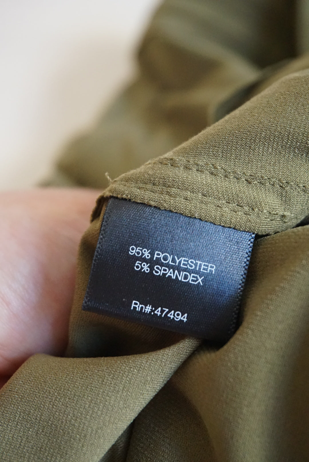 Norma Kamali Olive Green Utility Cargo Lycra Jumpsuit - Size Large