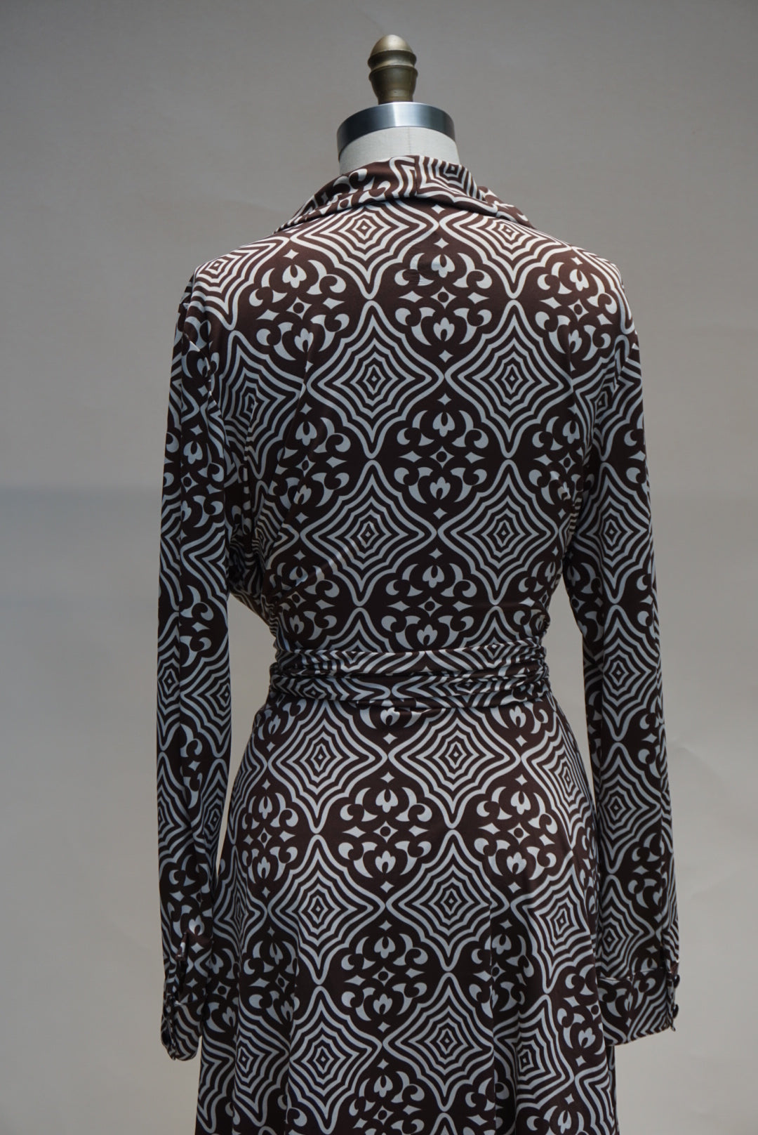 “INC” Vintage Printed Belted Polo Dress - Size XL
