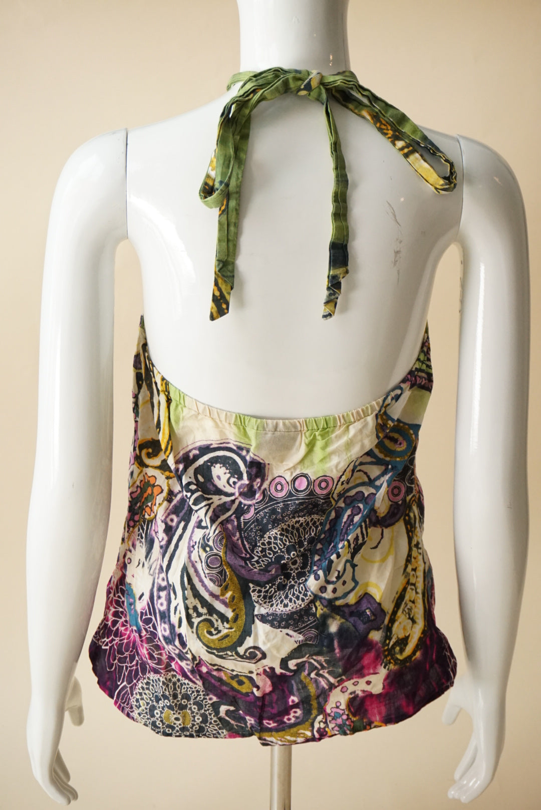 Next Y2K Paisley Halter Top - Size 10