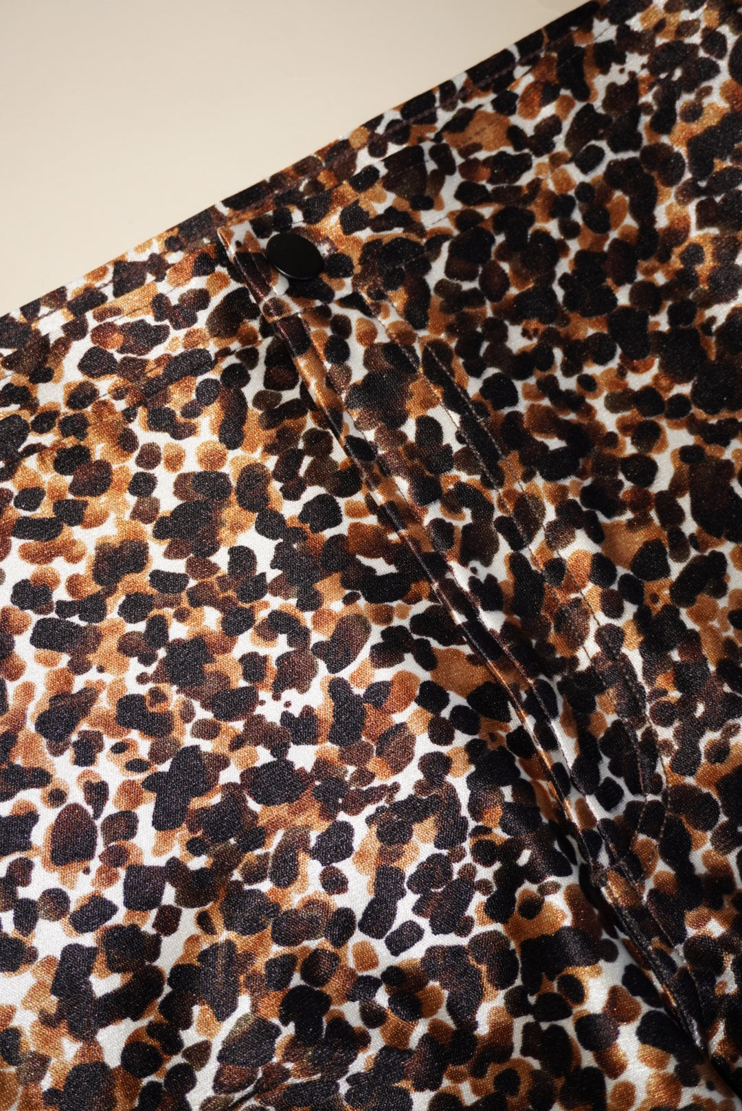 American Apparel Watercolor Leopard Print Disco High Waisted Pants - Size Large
