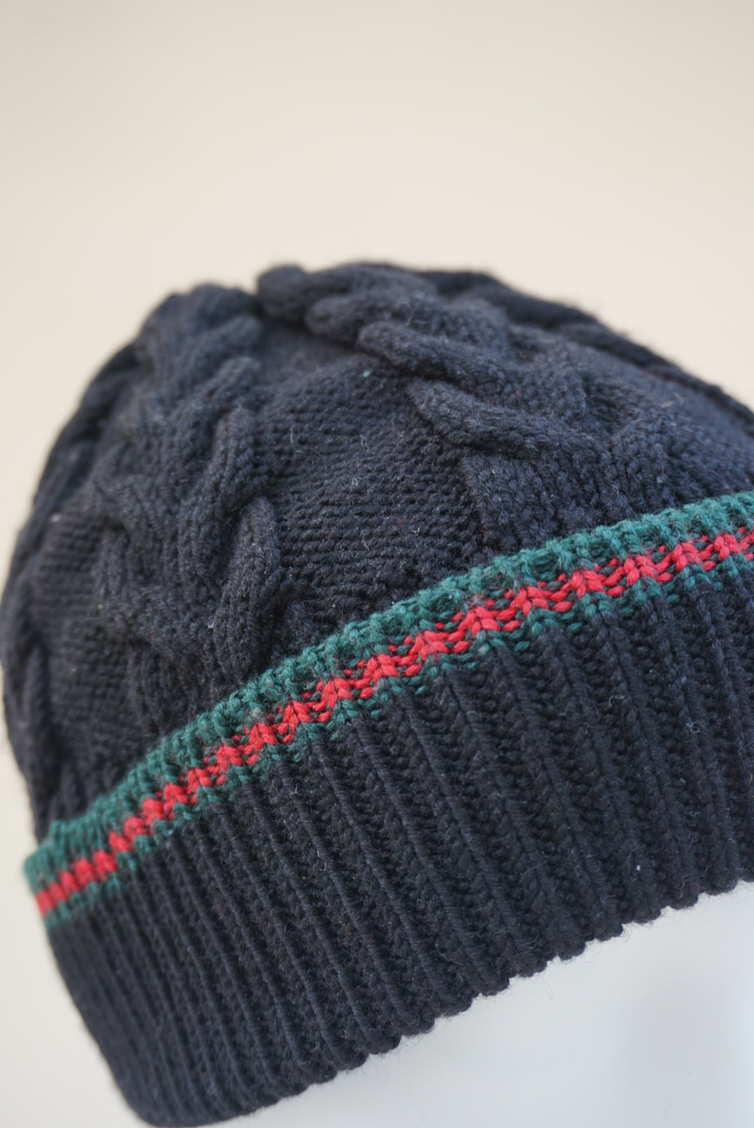 “Gucci” Wool Web Knit Beanie -Size Medium