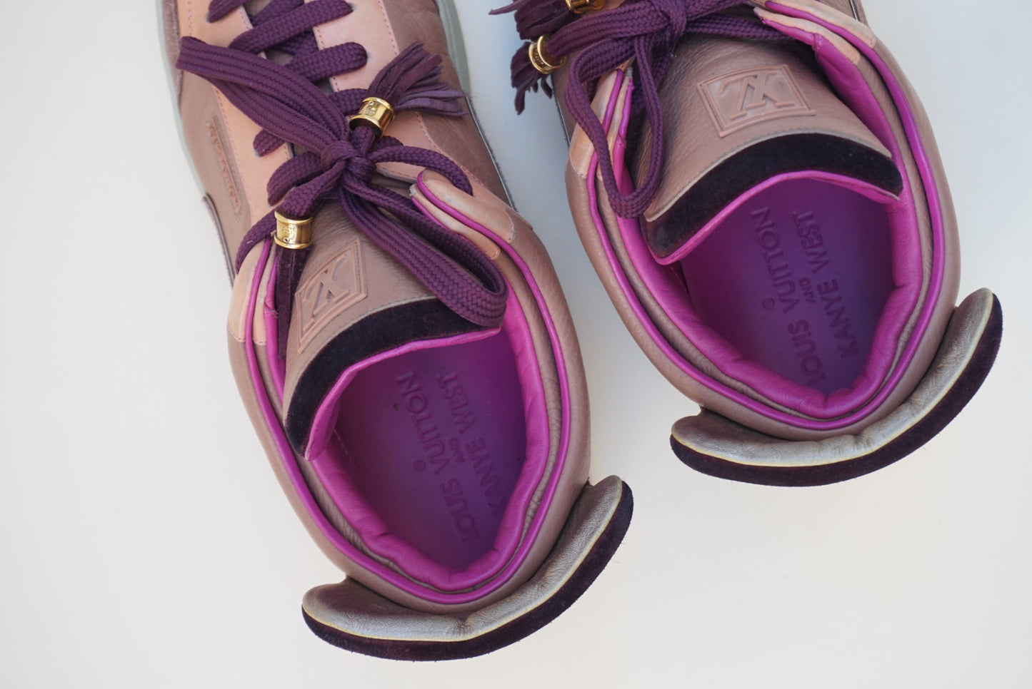 Kanye West × “Louis Vuitton” 2009 “Don Kanye” Patchwork Sneakers W/ Box - Size 11