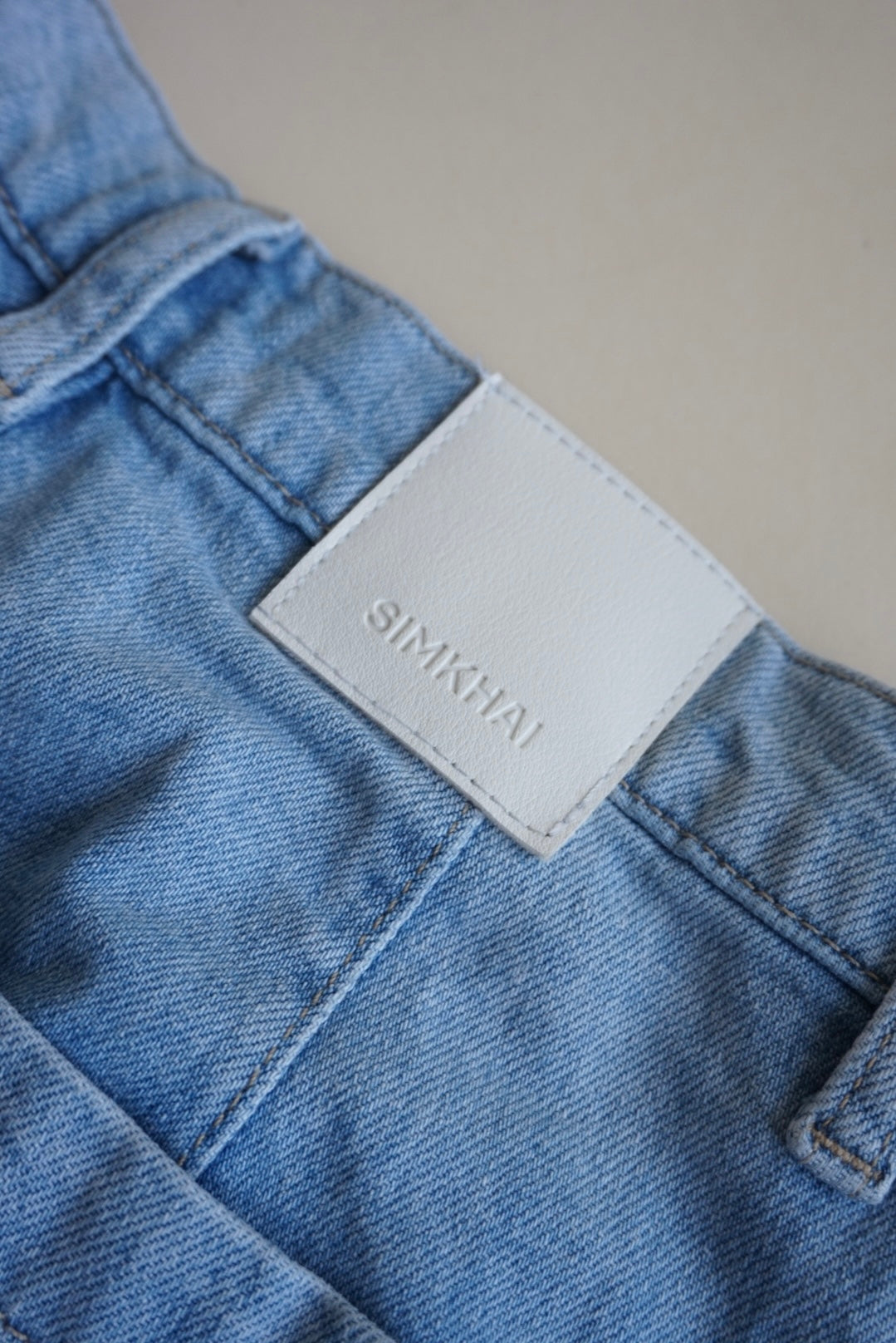 Jonathan Simkhai "Simkhai" Light Wash Cargo Jeans - Size 25