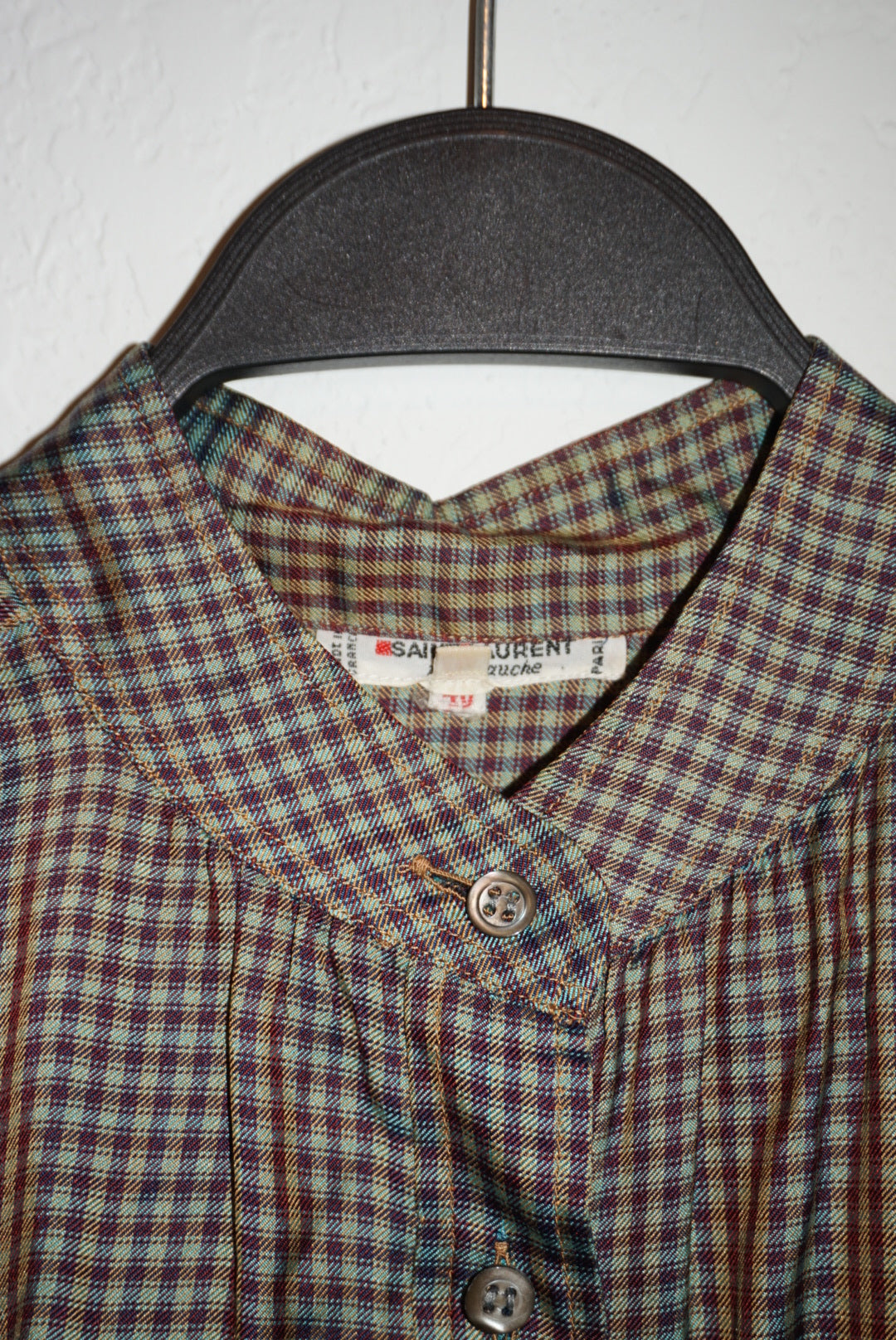 Vintage "Saint Laurent" Rive Gauche 80's-90's Silk Blouse - Size 40