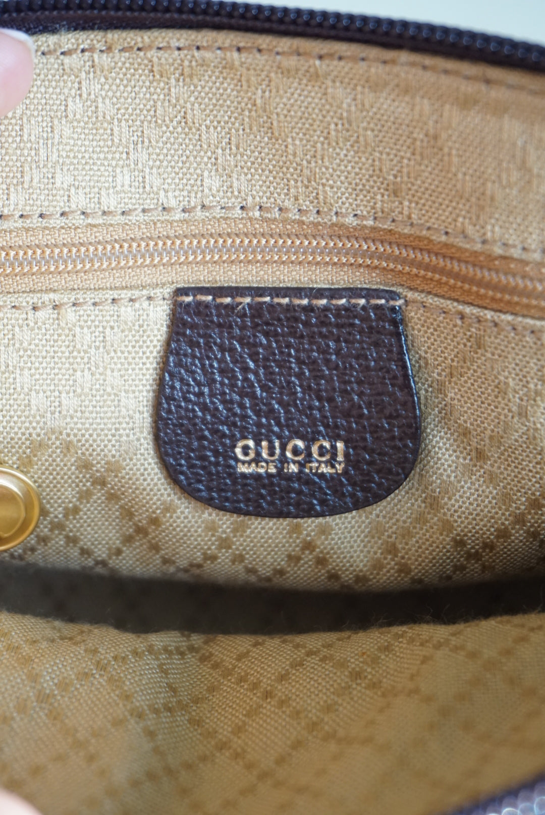 “Gucci” 80’s Brown Suede Mini Vintage Bamboo Handbag