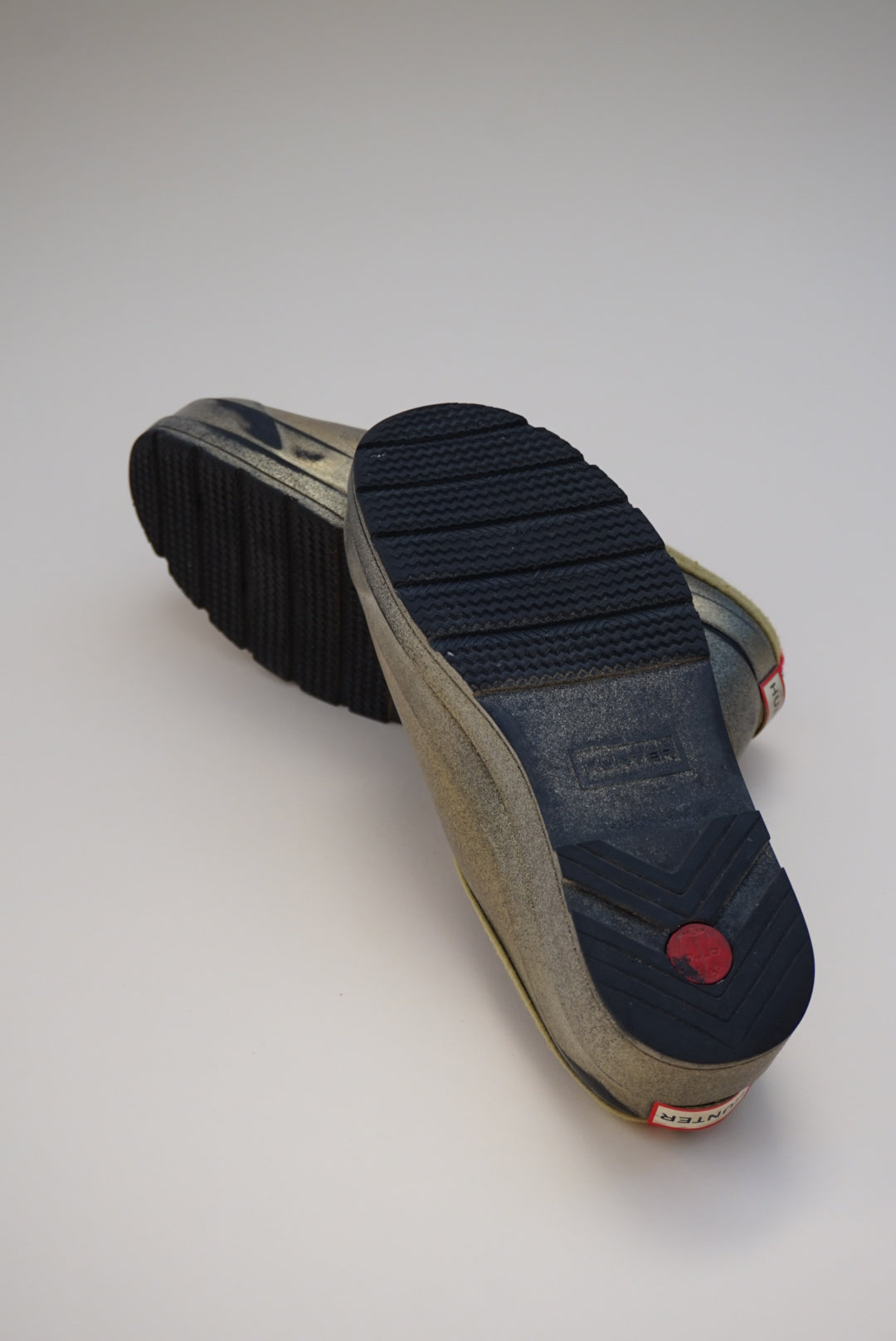 "Hunter" Gold Metallic Play Slip On Clogs - Size 5