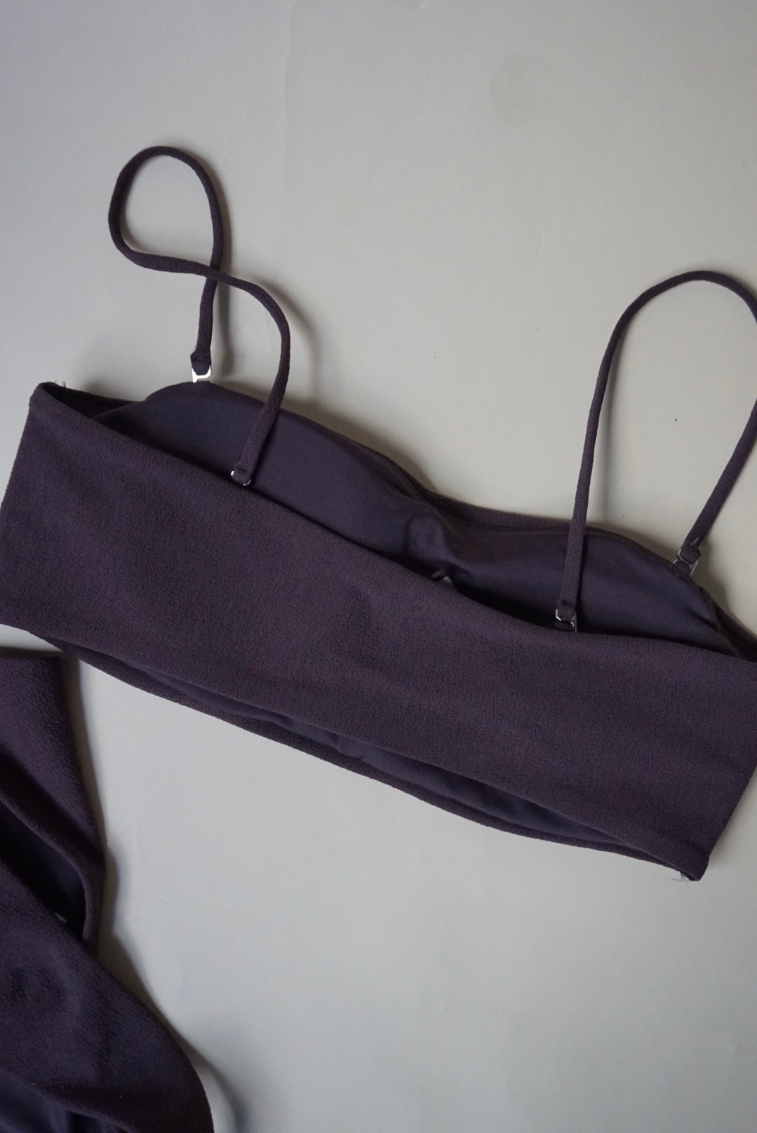 “Madewell” Bikini “Warm Shale” Set Bandeau Top & Mid Rise Bottom NWT - Size