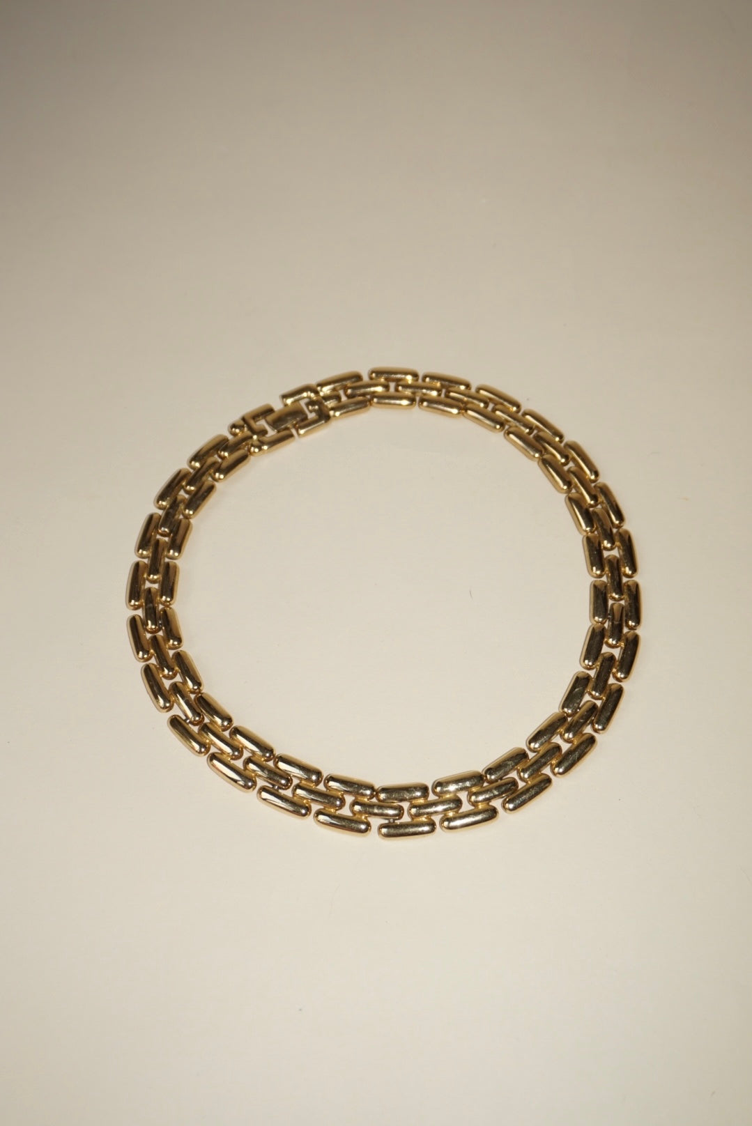 Vintage Gold Plated Link Necklace