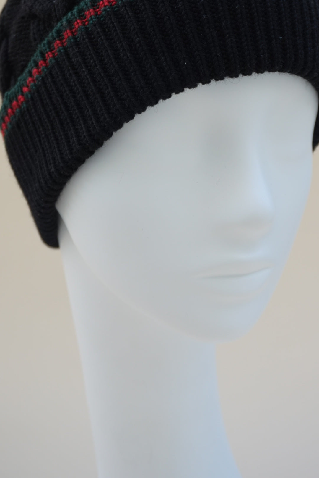 “Gucci” Wool Web Knit Beanie -Size Medium