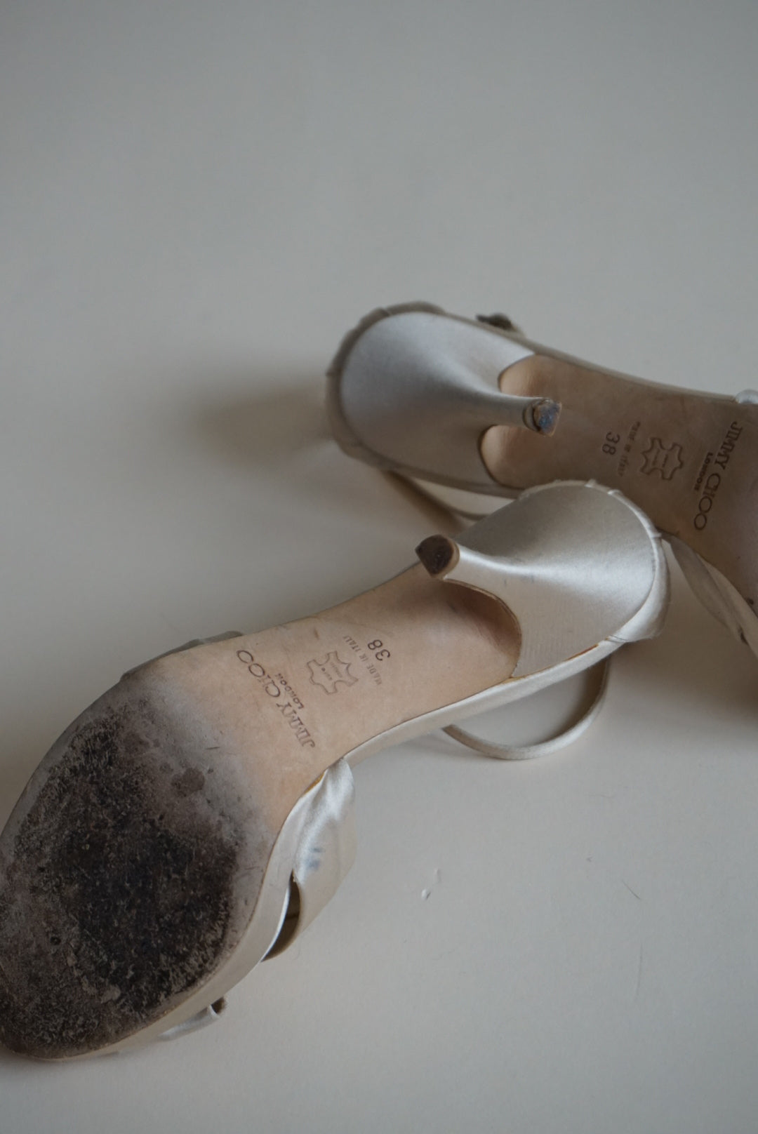 Jimmy Choo Satin Heels - Size 38