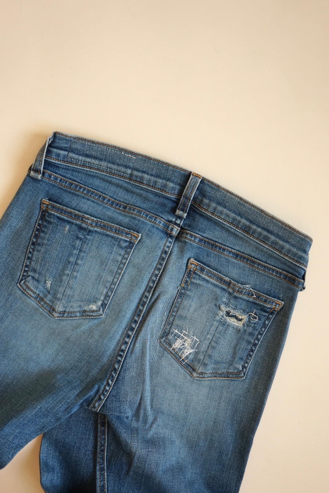 “Rag & Bone” Distressed Medium Wash Jeans - Size 27