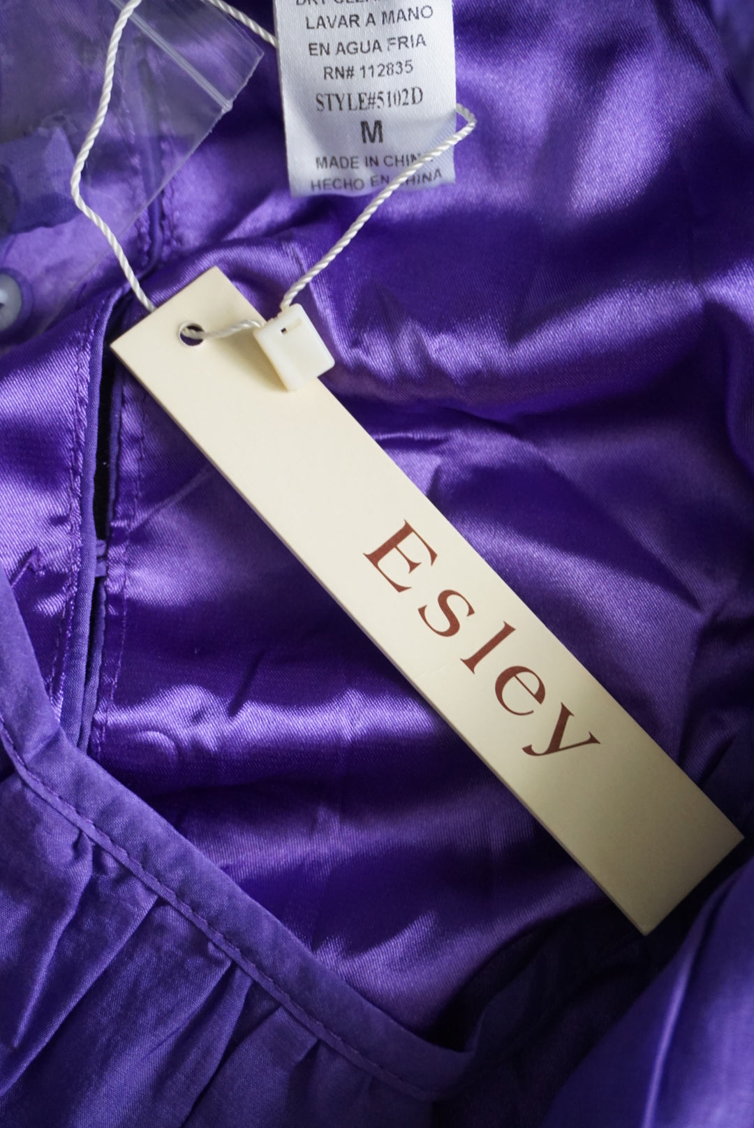 Elsey Silk Blend Purple Halter Dress NWT - Size Medium