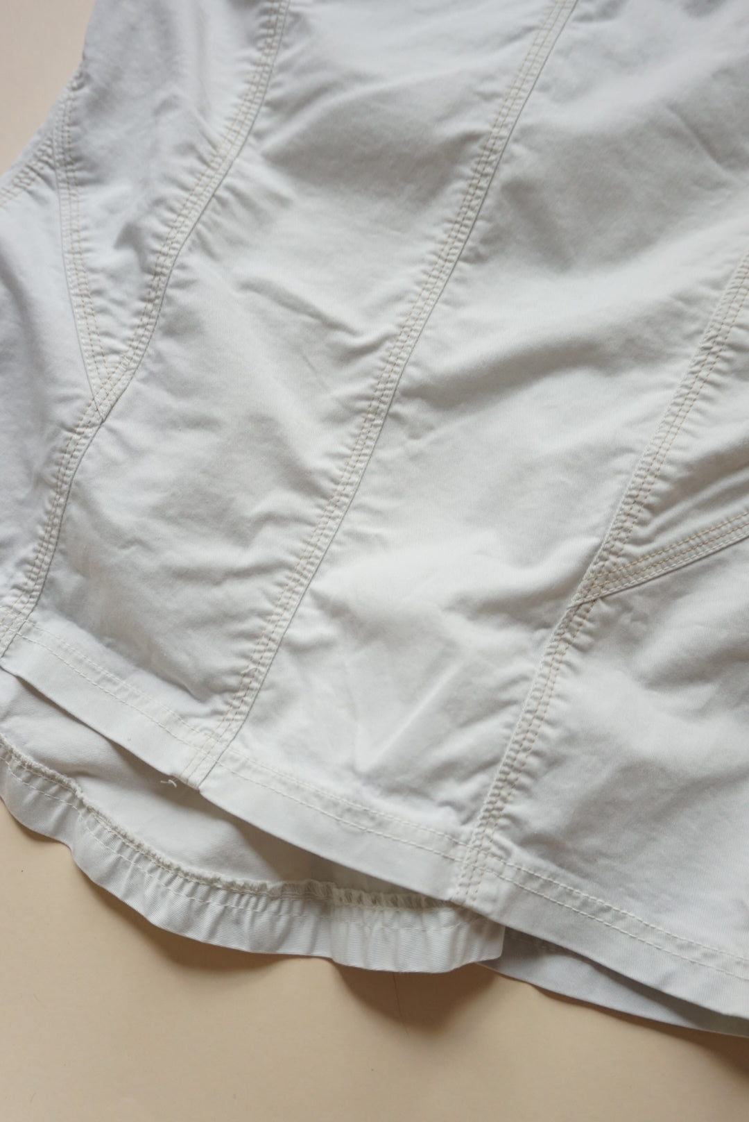 XOXO Y2K Pencil Cotton Contrast Stitching Skirt - Size Small