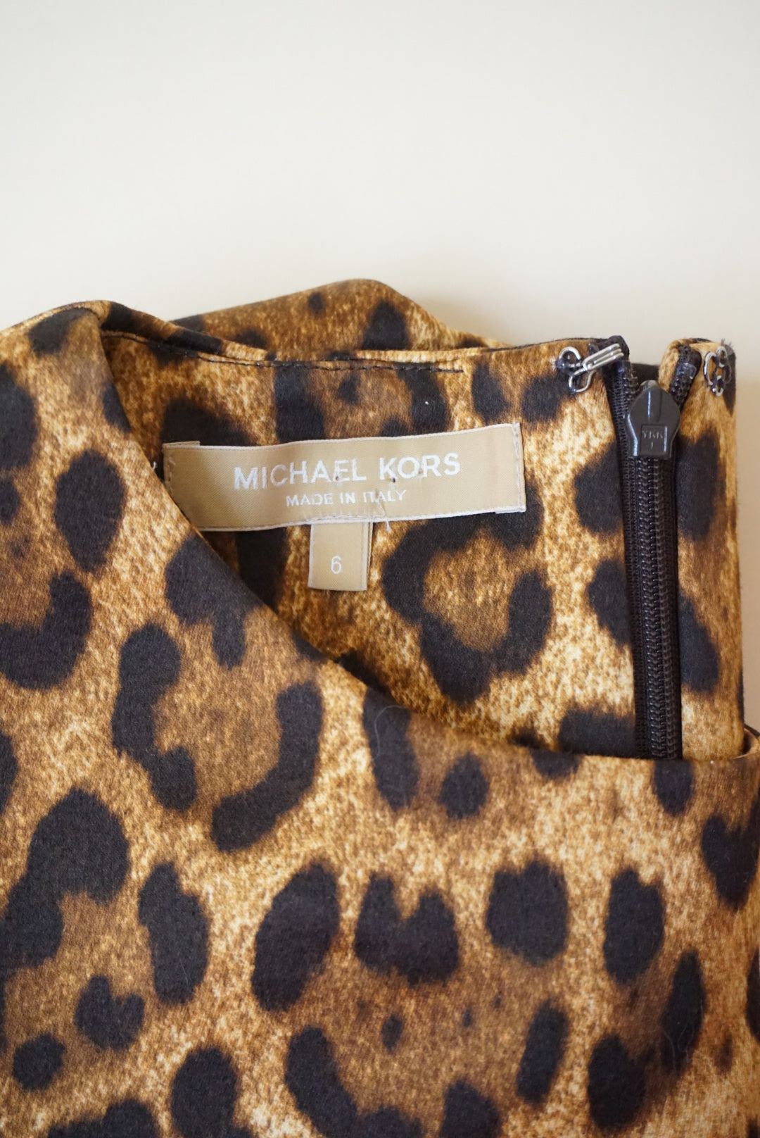 Michael Kors Collection Made in Italy Leopard Cheetah Print Blouse - Size 6