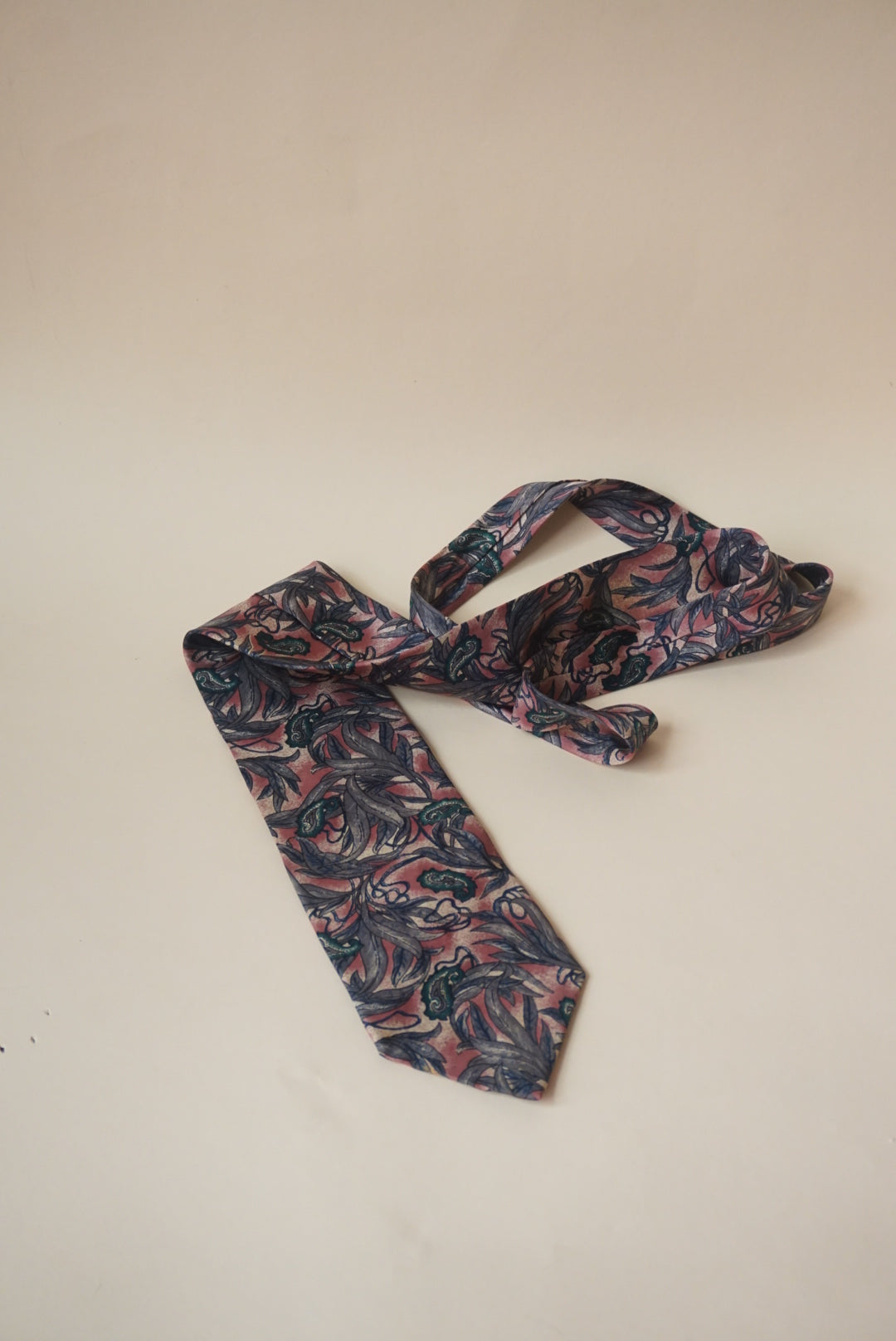 Christian Dior Paisley Floral Silk Vintage Men's Tie