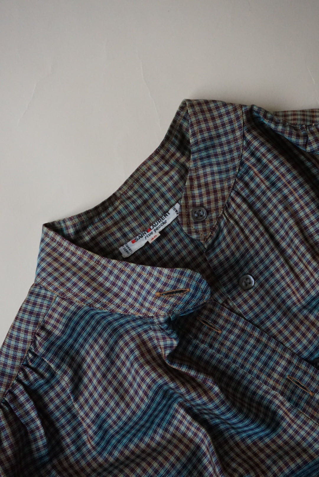 Vintage "Saint Laurent" Rive Gauche 80's-90's Silk Blouse - Size 40