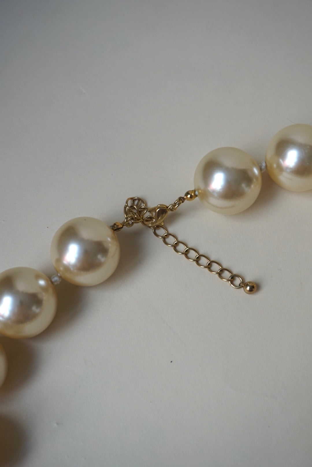 Vintage Oversized Large Faux Pearl Costume Necklace