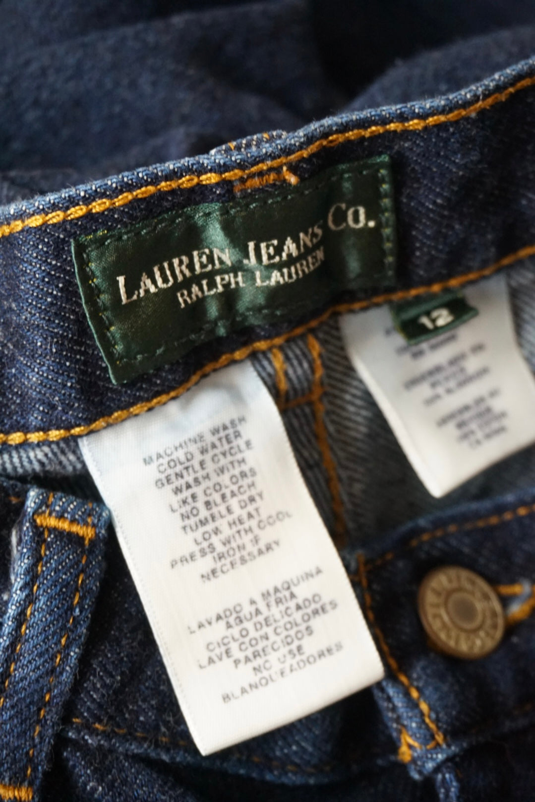 Lauren Ralph Lauren Vintage Dark Wash Jeans - Size 12