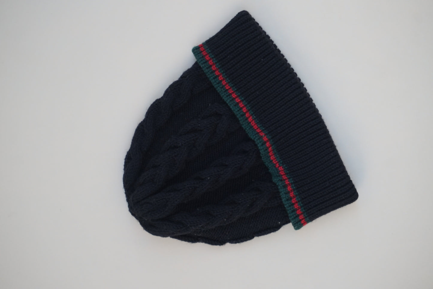 “Gucci” Wool Web Knit Beanie -Size Medium