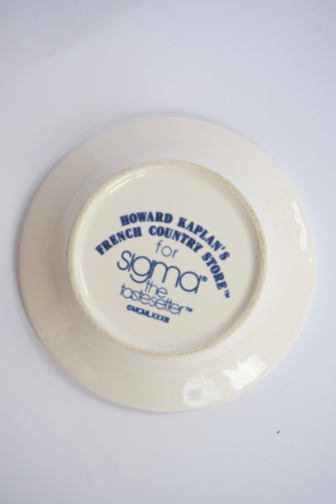 Vtg Howard Kaplan Sigma Cafe Aux Dames De Paris Small Saucer Dish - Set of 4