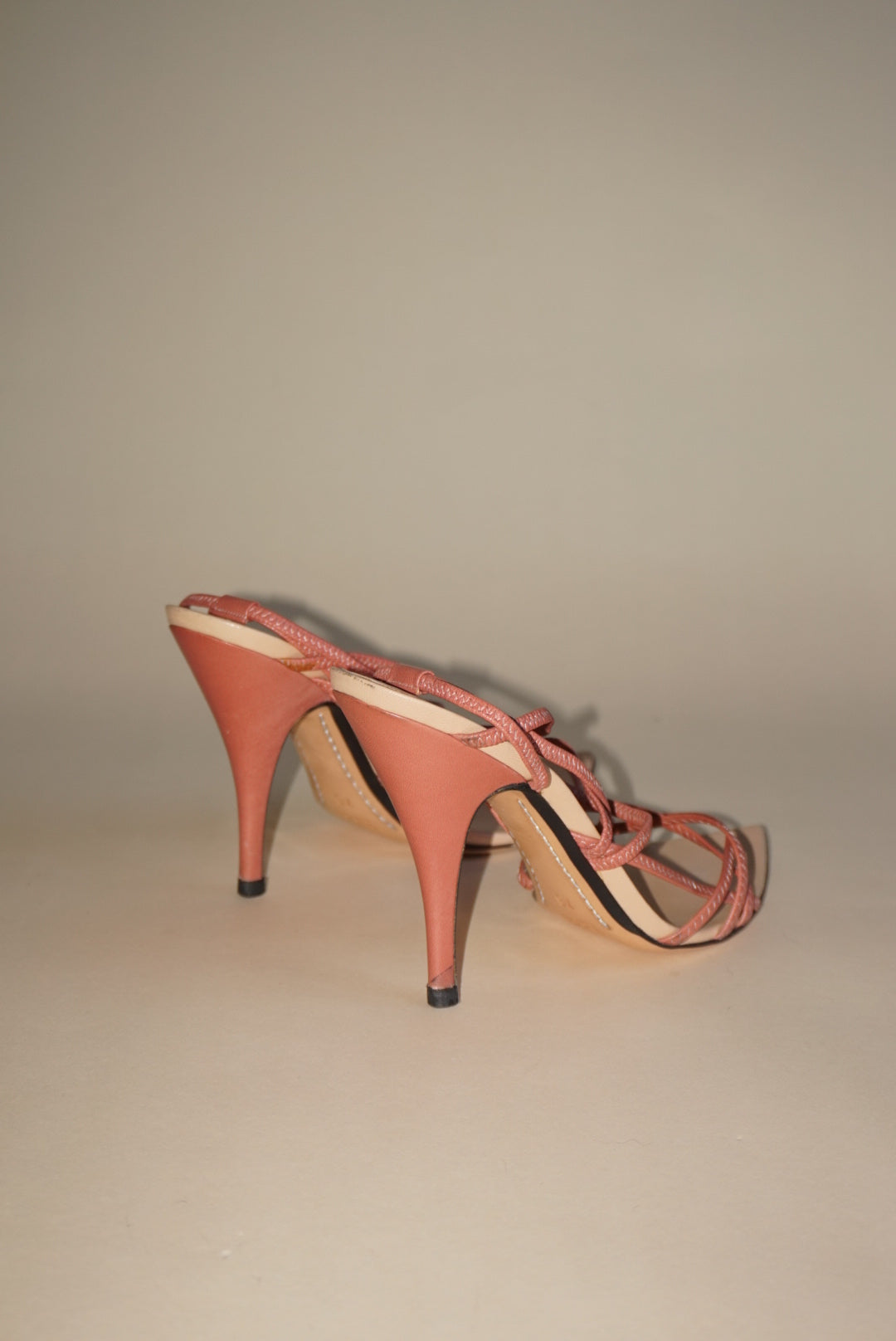 “Gucci” Pink Pointed Toe Strappy Sandal Heels - Size 7/7B