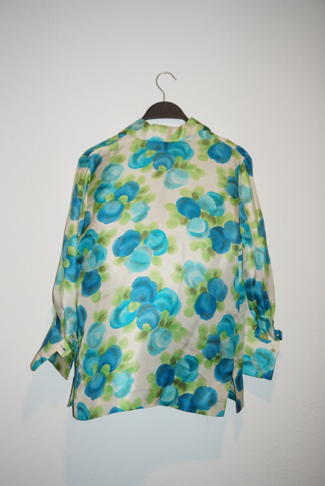 "Mr. Leonard" Silk Floral Blouse - Size Small