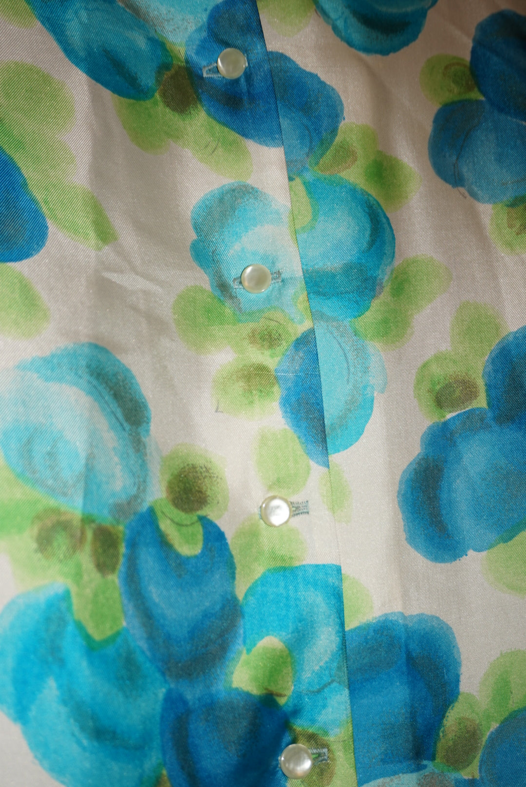 "Mr. Leonard" Silk Floral Blouse - Size Small