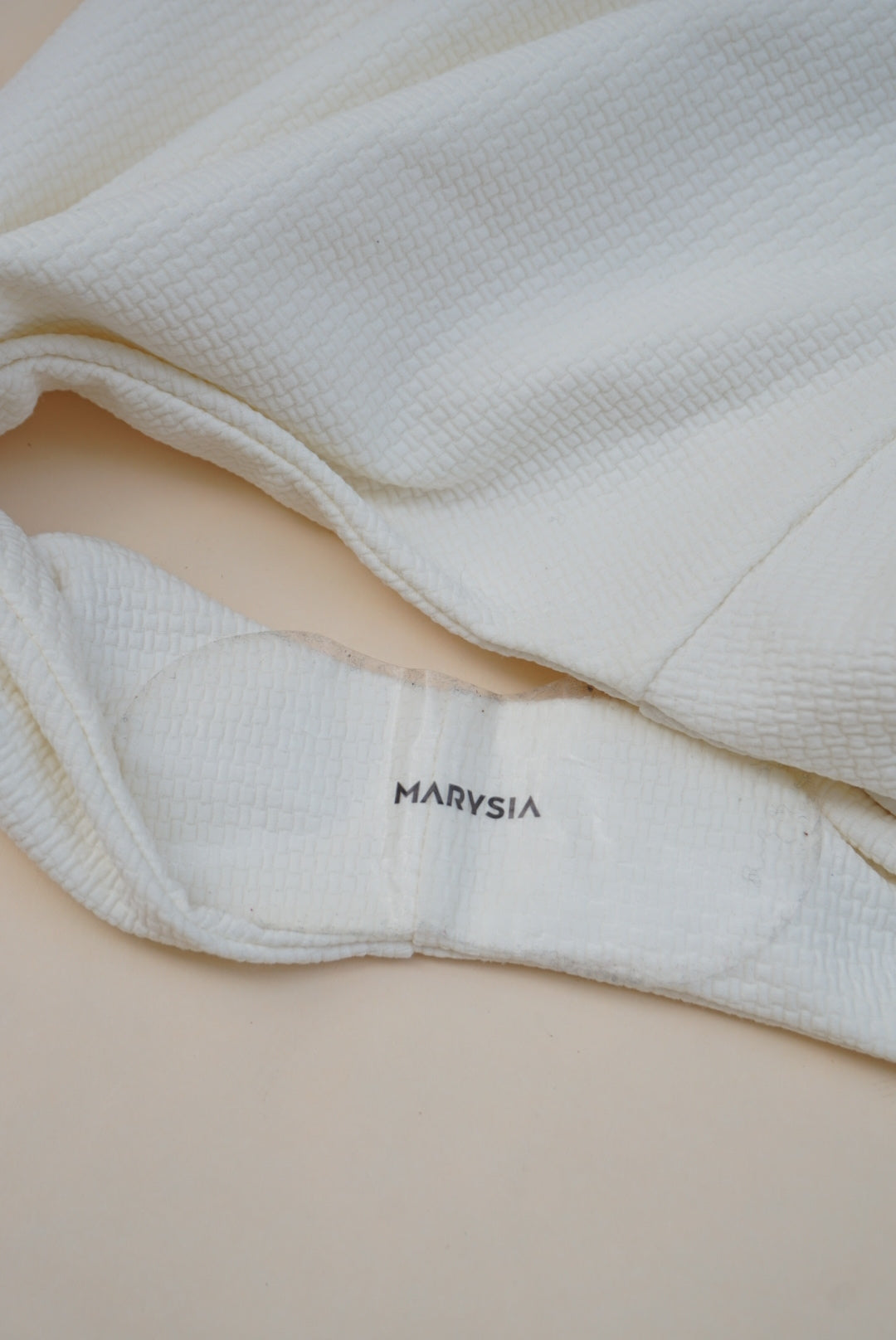 “Marysia” Palm Springs Maillot Scalloped White One Piece Bathing Suit -Size XS