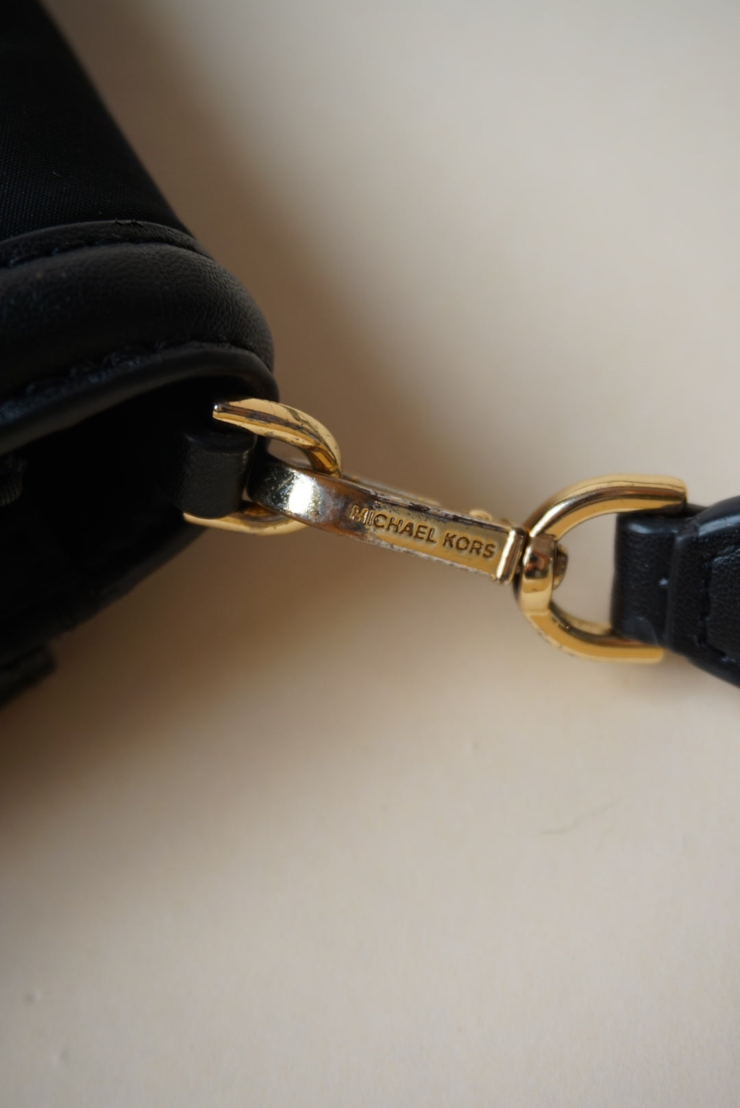 Michael Kors Jet Set Small Nylon Gabardine Smart Phone Crossbody Black Bag