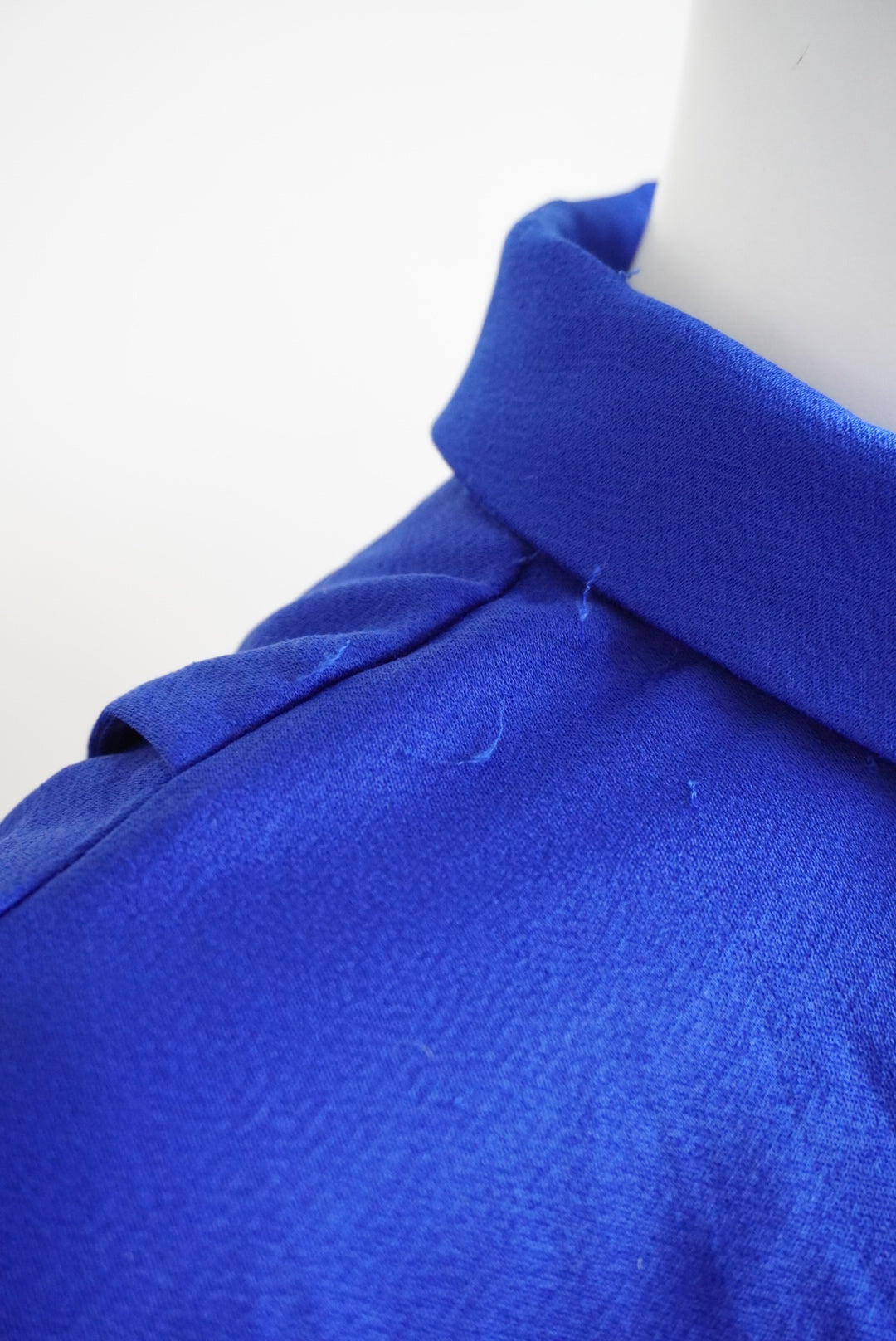 Cushnie For Target Royal Blue Shirt Open Back Dress W/ Front Tie - Size Small