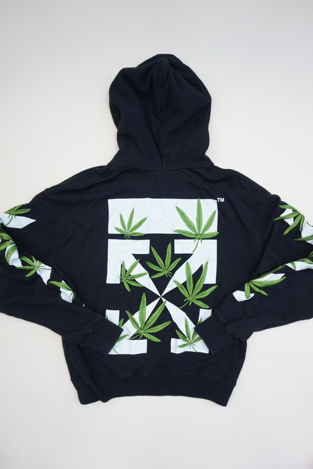 "Off-White" Weed Arrows Spring/Summer 2022 Hoodie - Size XS