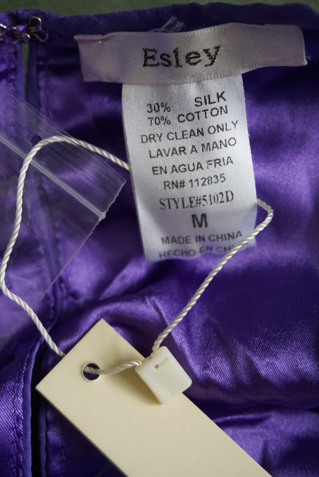Elsey Silk Blend Purple Halter Dress NWT - Size Medium