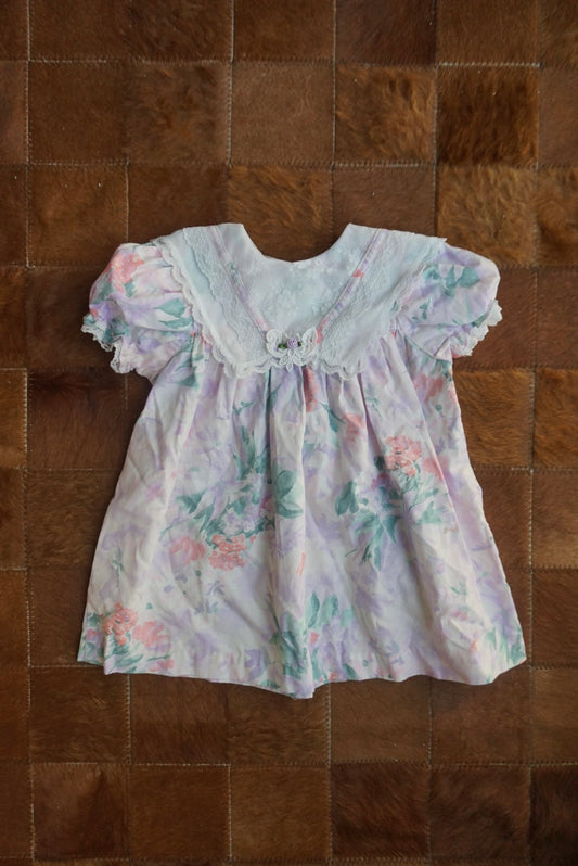Vintage “Picture Perfect” 80's/90s Prarie Cottagecore Dress - Size 2T