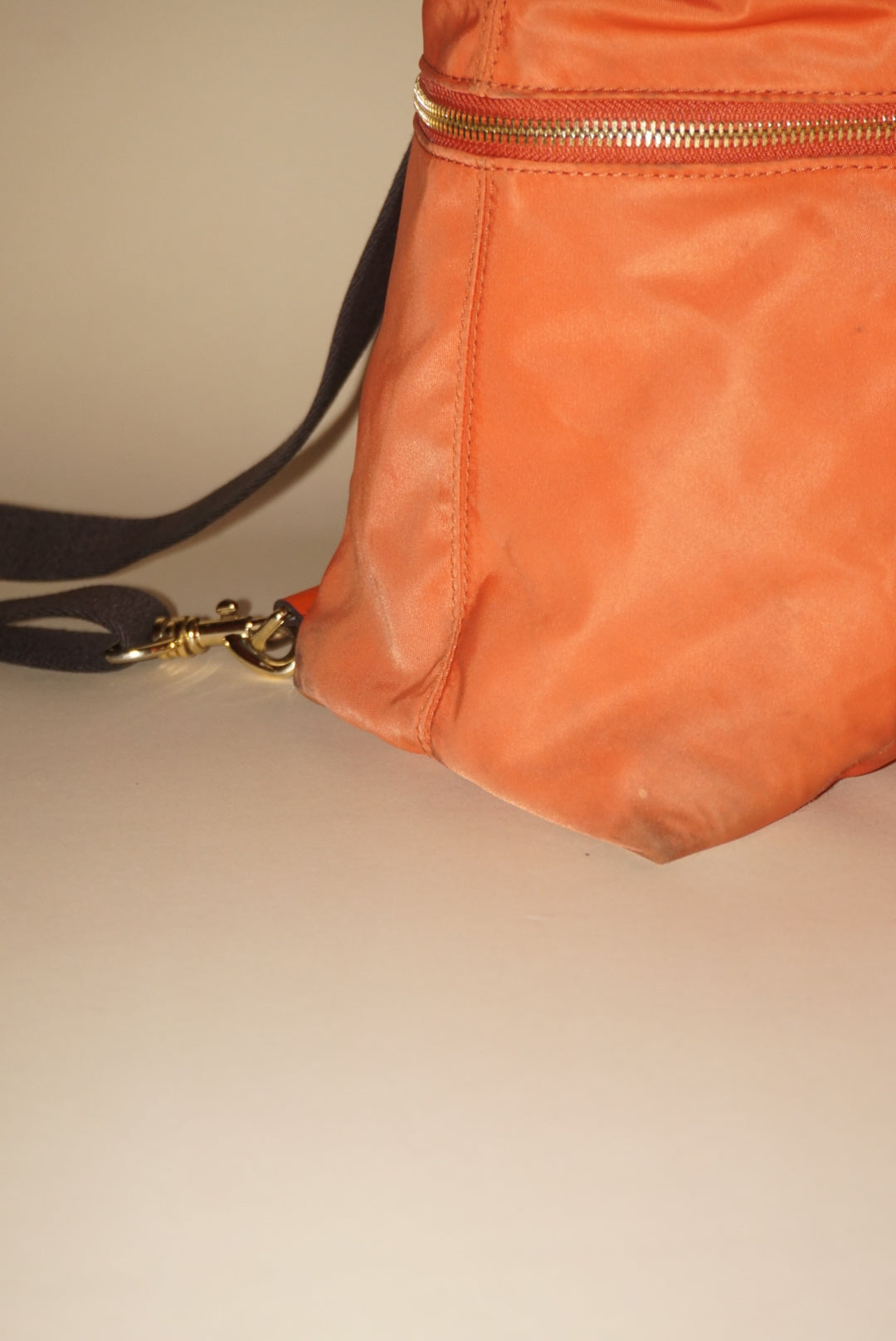 Henri Bendel Nylon Jetsetter Convertible Orange Backpack