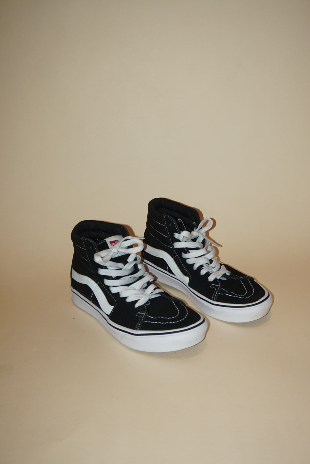 "Van's" Black/White "Sk8-Hi" Sneakers - Size 7.5