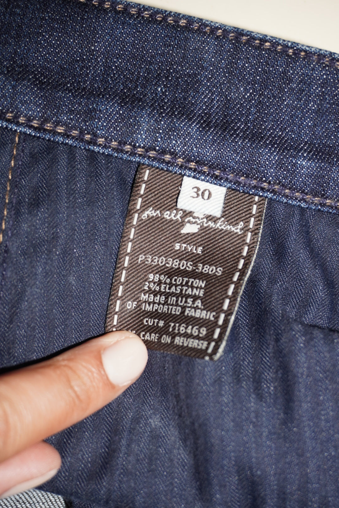 7 For All Mankind Ginger Bootcut Dark Denim Jeans - Size 30