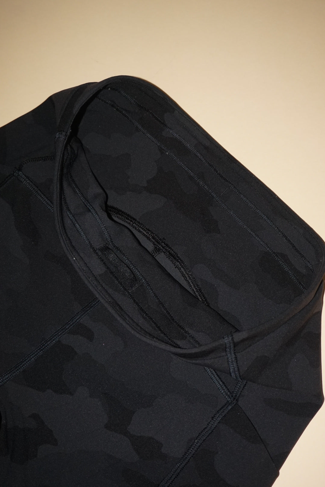 Lululemon Black/Grey Camouflage Pocket Leggings