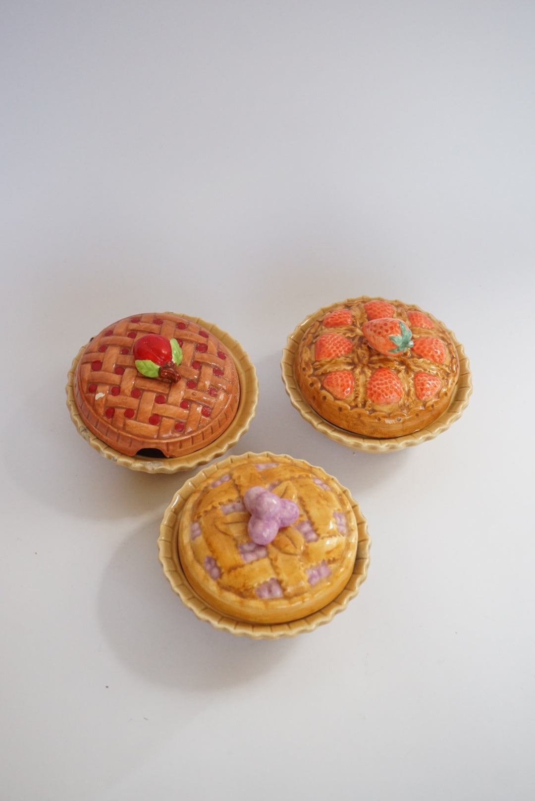 Vintage Atico 3pc Condiment Pie Dish Serving Set