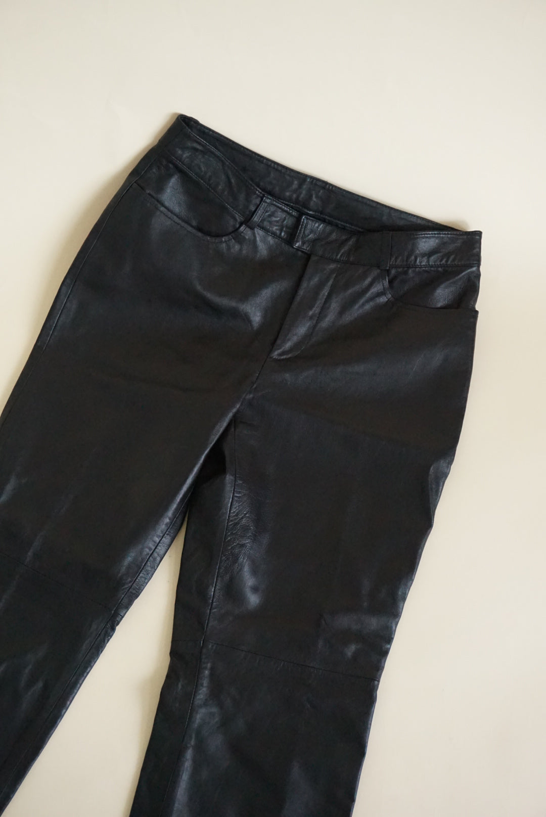I.N.C Vintage Leather Black Pants - Size 6