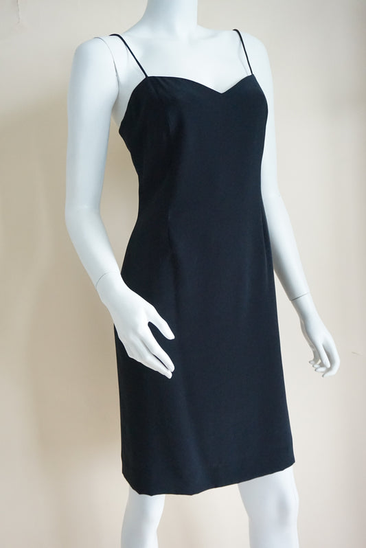 Vintage Jones New York Black CBK Style Tank Mini Dress - Size 4