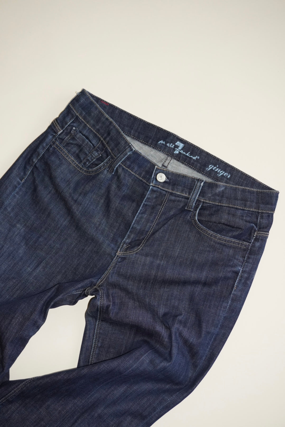 7 For All Mankind Ginger Bootcut Dark Denim Jeans - Size 30
