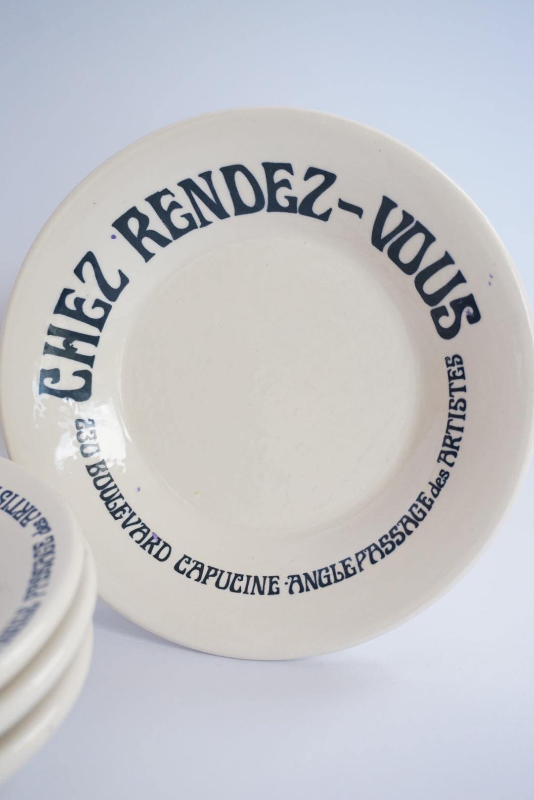 Vtg Howard Kaplan Sigma Chez Rendez - Vous Small Saucer Dish - Set of 4