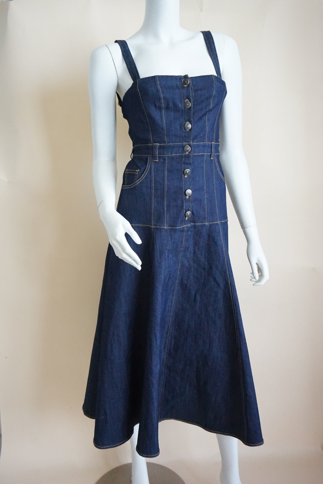 Cinq à Sept Stretch Denim Dark Wash "Veena" Dress NWT - Size 2